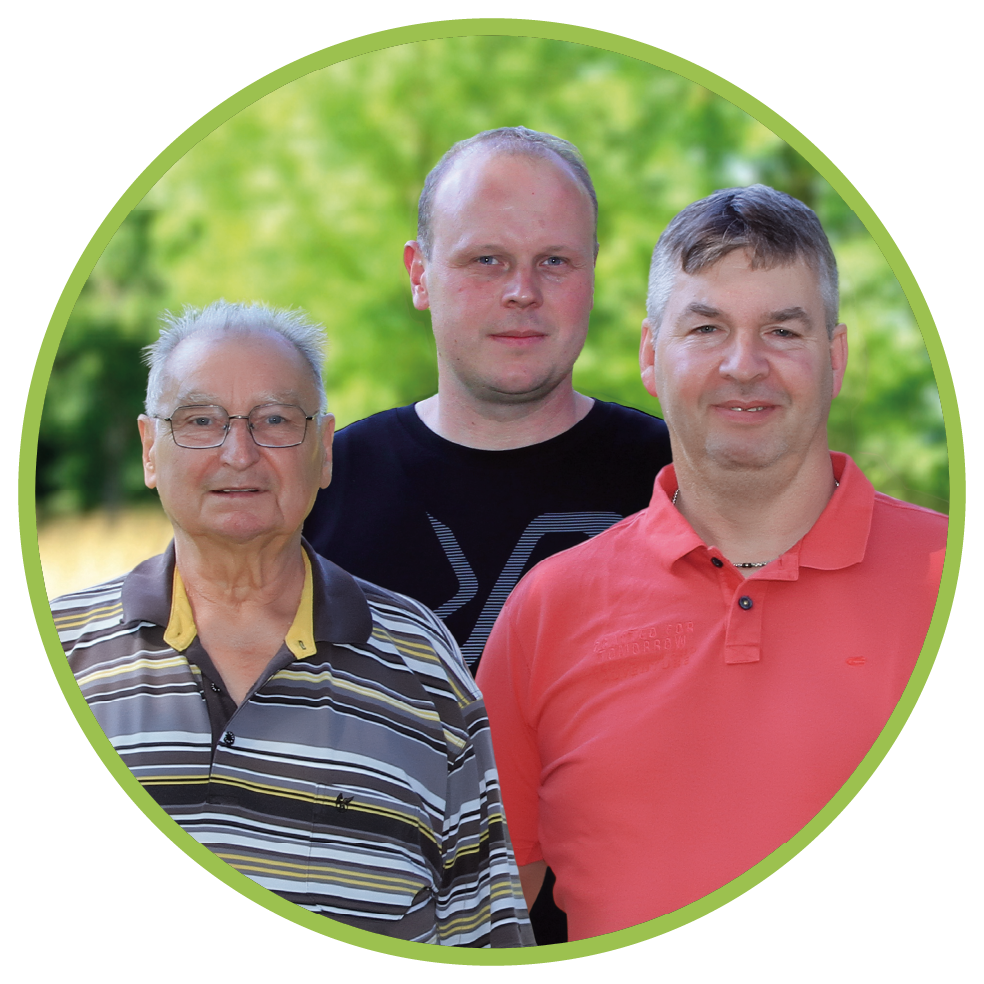 Die Kandidierenden Alwin Beutler, Lars Ahrens und Eike Pröhl